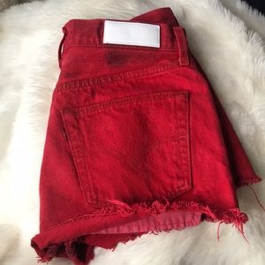 Re/Done Levi’s RED shorts